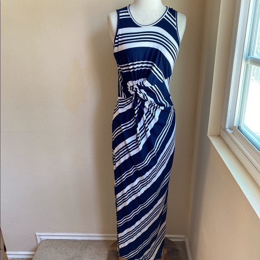 A pea in the pod Maternity Stripe Maxi Dress